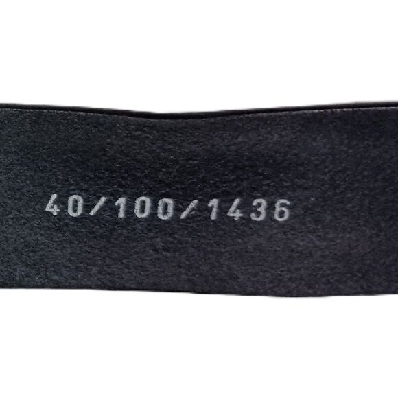 VERRA PELLE, Bolliver Uomo Italy, Diamond Pattern Leather Belt, Men's Size 40 - Picture 4 of 4